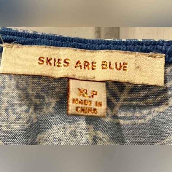 Cap sleeve, embroidered neckline knit top - Picture 4 of 7